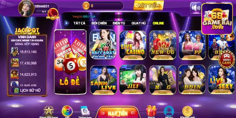 Giới thiệu 68 game bài thông tin chi tiết 