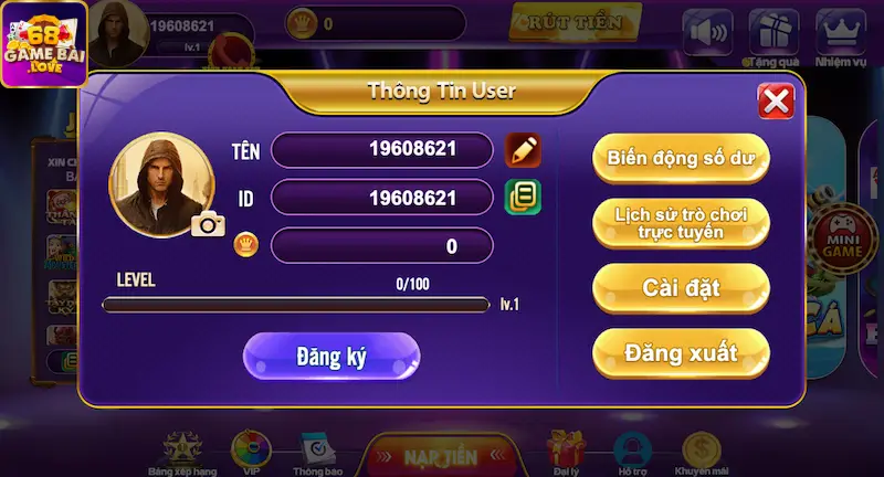 Hướng dẫn đăng nhập 68 game bài trên mọi nền tảng